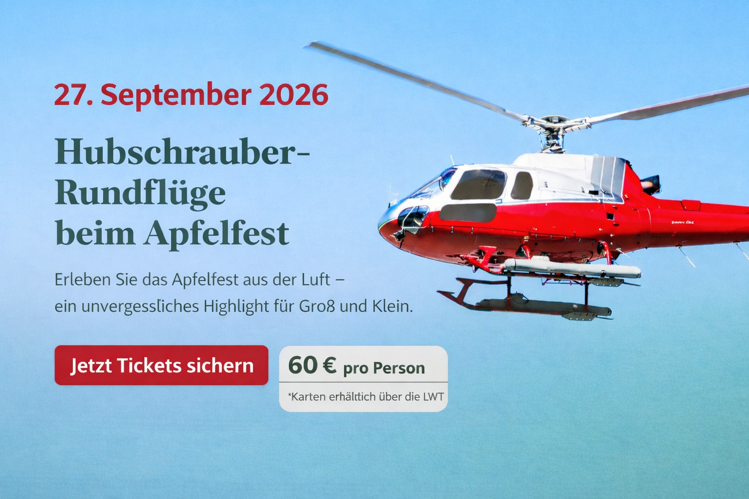 Hubschrauber-apfelfest